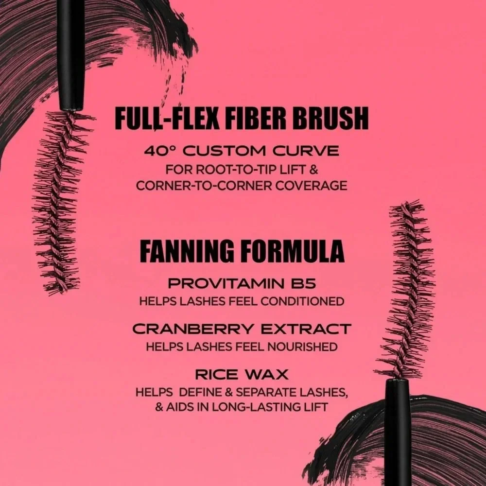 $12❤️‍🔥 Benefit Fan Fest Fanning & Volumizing Mascara HYPER BLACK 2PK 👁️ NEW - Picture 5 of 8